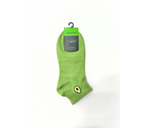 НЕ01-3 Носки женск укороч. МИНИ авокадо
