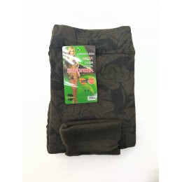 806 Гамаши 1-х шовн.с начес.КОРИЧНЕВ.  6Xl "КОРОЛЕВА"