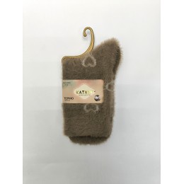 2955-10 Носки женск. НОРКА  *СЕРДЕЧКИ*    KATAY