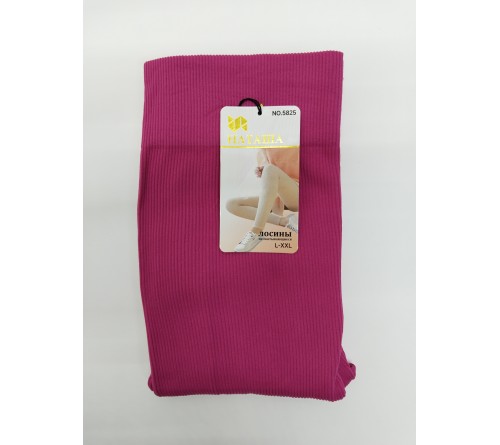 5825 Лосины женск.1ш разноцв.-рубчик L-XL НАТАША