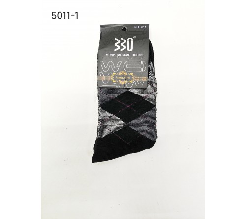 5011-1 Носки мужские махра мед.резинка 80%бамбук *330*