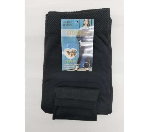 9997 Гамаши жен.б/ш тонкие ФЛИС \прямые\162\ xl-6xl GDMGS