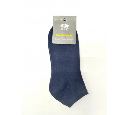 НТ101  Носки мужск.укороч..махра однотон. BFL