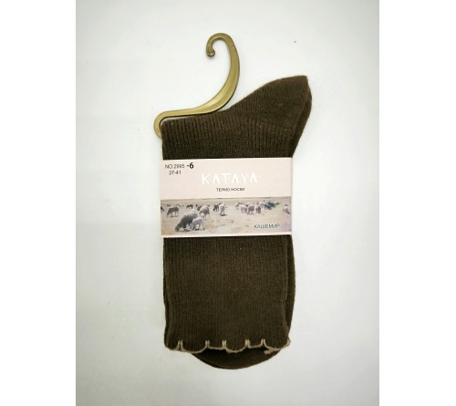 2995-6 Носки женск.мед.резинка КАШЕМИР рюшки  KATAY