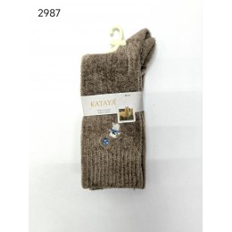 2987-1 Носки женск.шерсть ламы БАРХАТ KATAY 2987-1 Носки женск.шерсть ламы БАРХАТ KATAY