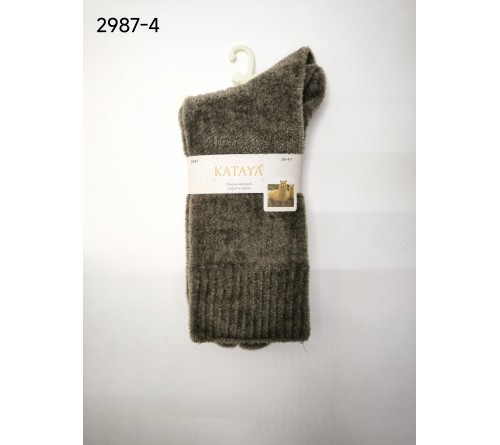 2987-4 Носки женск.шерсть ламы БАРХАТ   KATAY