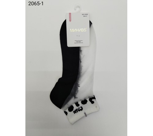 2065-1 Носки женск.сред.длинна х/б+капрон МИНИ