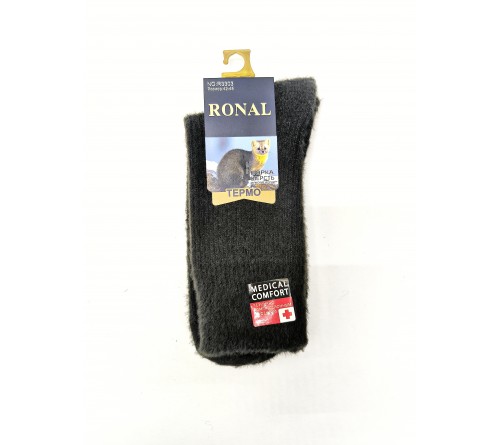 3303 Носки мужск.мех норки мед/рез RONAL