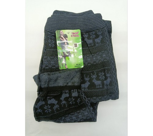 8071 Гамаши жен.1-шов.с начес. 7XL \379\  "ЮТВОЙ СТИЛЬ"