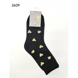 2609 Носки женск.термо махра хлопок СМАЙЛИКИ KATAY